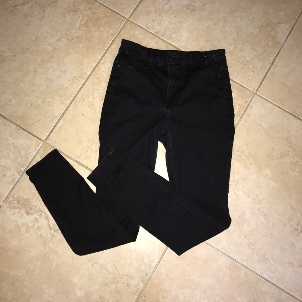 Abercrombie & Fitch Black High Waisted Jeans